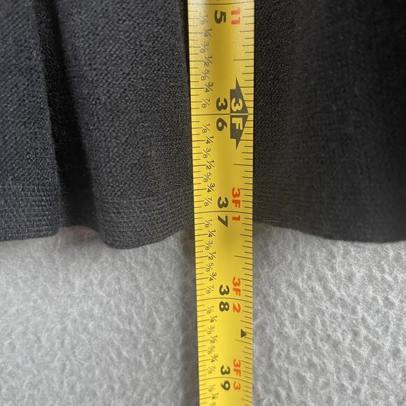 Draper James Dress Womens Small Black Pleated Knit Long Sleeve Fit Flare Classic - Picture 8 of 8